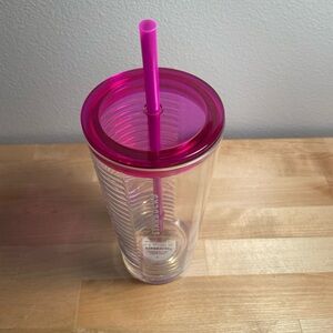 NWT Starbucks 18 oz Clear Acrylic Tumbler